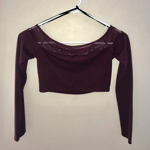 Burgundy top